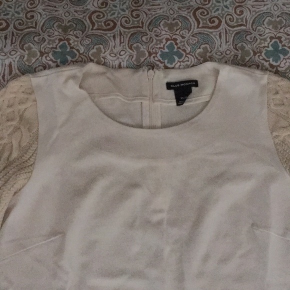Club Monaco white sweatshirt NWOT - Picture 3 of 5